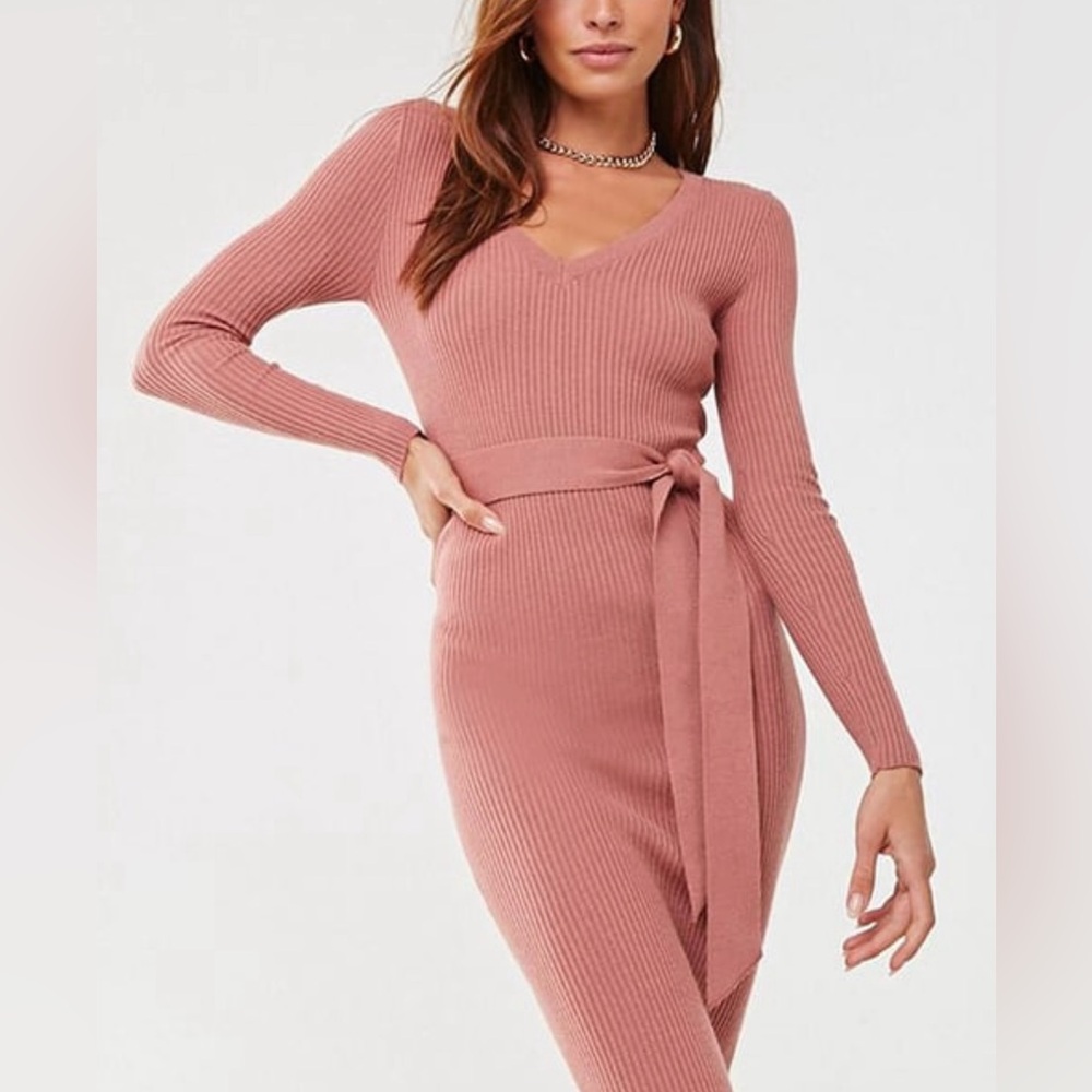 Forever 21 Women's Ribbed Sweater Dress (510)